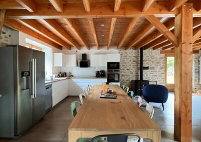 Gîte 8 personnes - Cuisine salle à manger